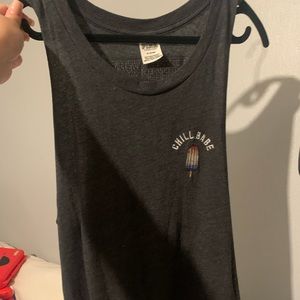 PINK Oversized Bling Sequin Tank